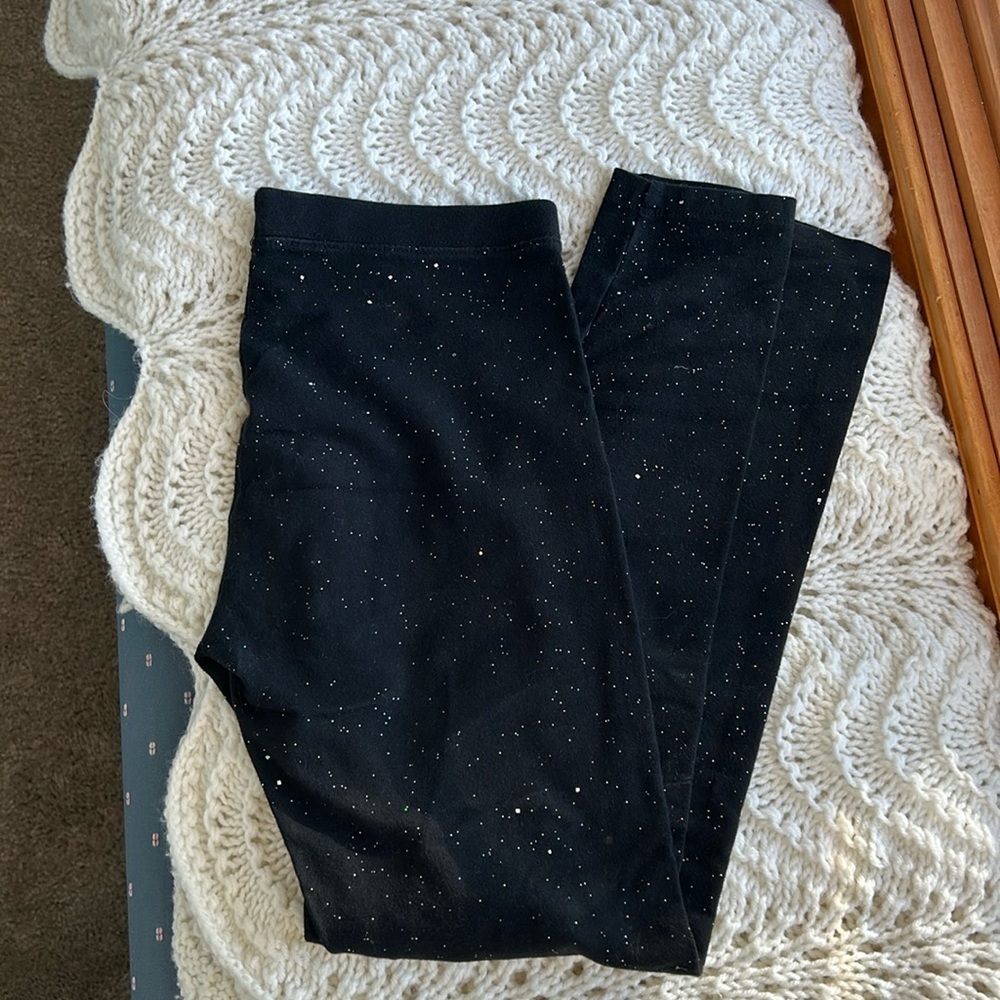 Cat & Jack Sparkle Black Leggings